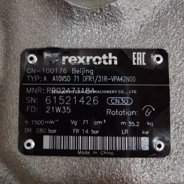 REXROTH R902473184 A10VSO71DFR131R-VPA42N00 - Image 4