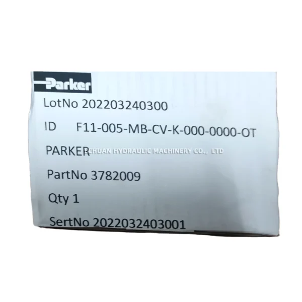 PARKER F11-005-MB-CV-K-000-0000-0T - Image 2