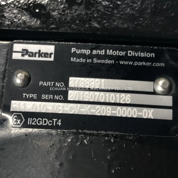 PARKER F11-010-MB-CV-K-209-0000-0X 3798391 - Image 2