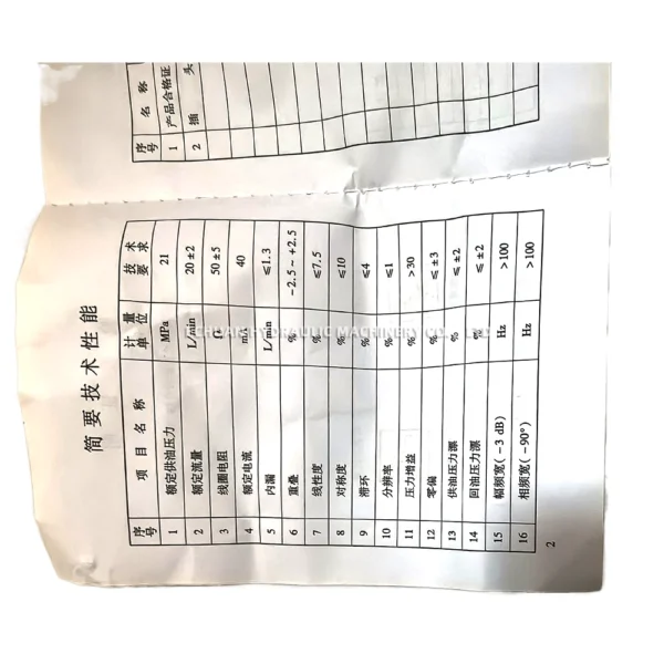 Nanjing 609 Electro-hydraulic Servo Valve FF-10220 - Image 4