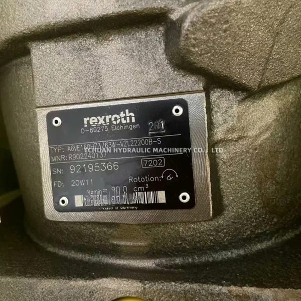 REXROTH R902240137 A6VE160HZ363W-VZL22200B-S - Image 2