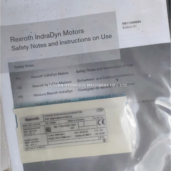REXROTH R911276738 MHD112B-024-PG0-LN - Image 2