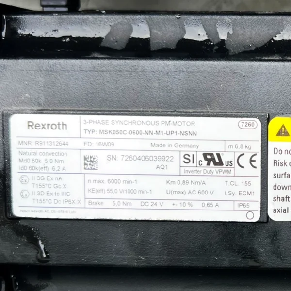 REXROTH R911312980 MSK070D-0450-NN-M1-UP1-NSNN - Image 2