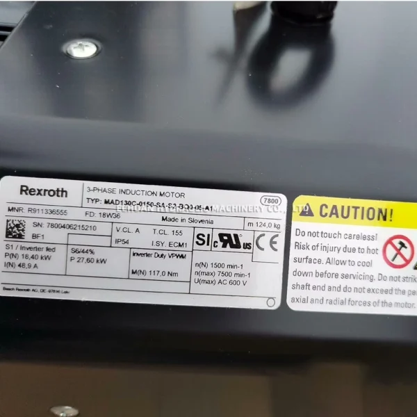 REXROTH R911336555 MAD130C-0150-SA-S2-BQ0-05-A1 - Image 6