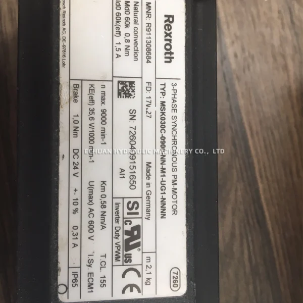 REXROTH MSK030C-0900-NN-M1-UG1-NNNN - Image 4