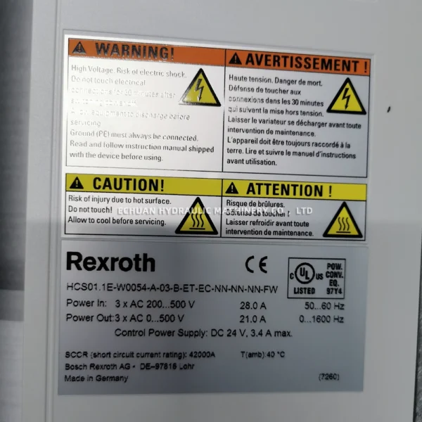 REXROTH HCS0I E-W0054-A-03-B-ET-EC-NN-NN-FW-5 - Image 6