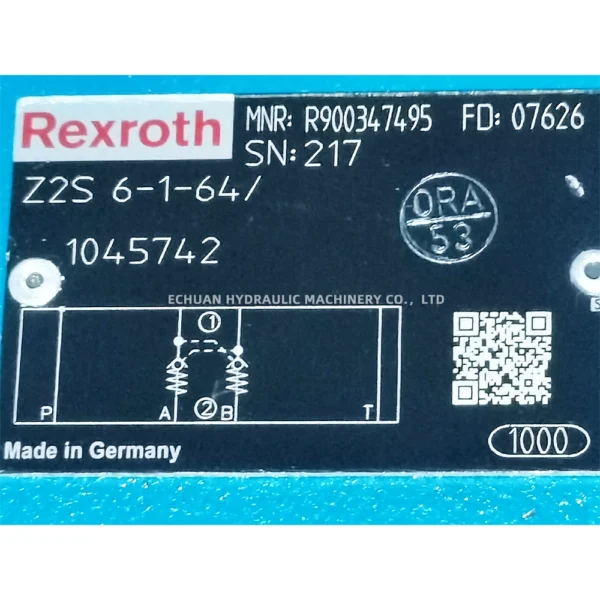 REXROTH  R900347495 Z2S 6-1-64/1045742 - Image 2