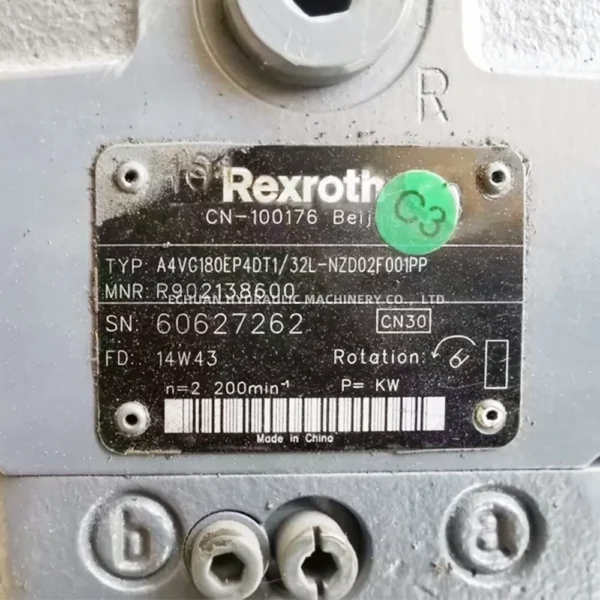 REXROTH R902138600 A4VG180EP4DT1/32L-NZD02F001PP - Image 3
