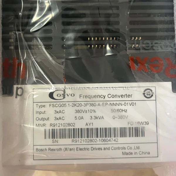 REXROTH FSCG05.1-2K20-3P380-A-EP-NNNN-01V01 - Image 6