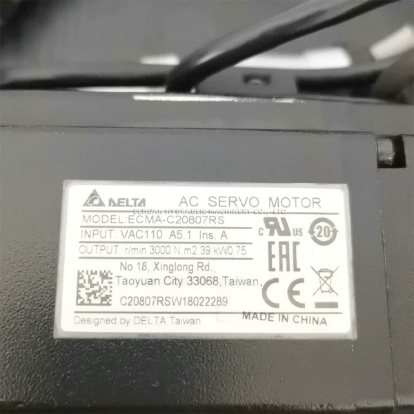 DELTA ECMA-C20807RS 0.75kw Servo Motor - Image 3