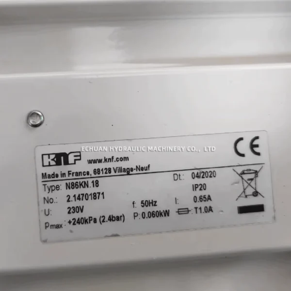 KNF N86KN.18 Diaphragm vacuum pump - Image 4