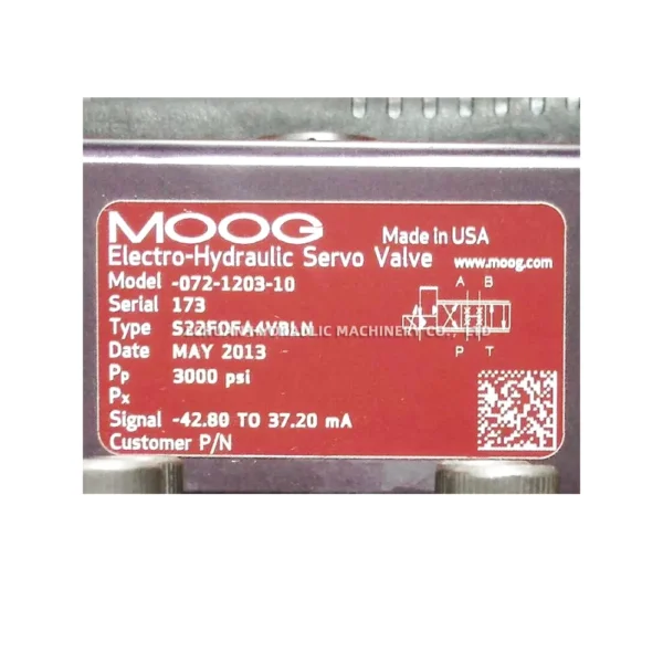 MOOG 072-1203-10 S22FOFA4VBLN - Image 2