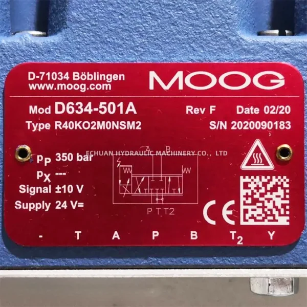 MOOG D634-501A R40KO2M0NSM2 - Image 2