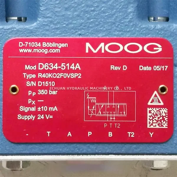 MOOG D634-514A R40KO2F0VSP2 - Image 2