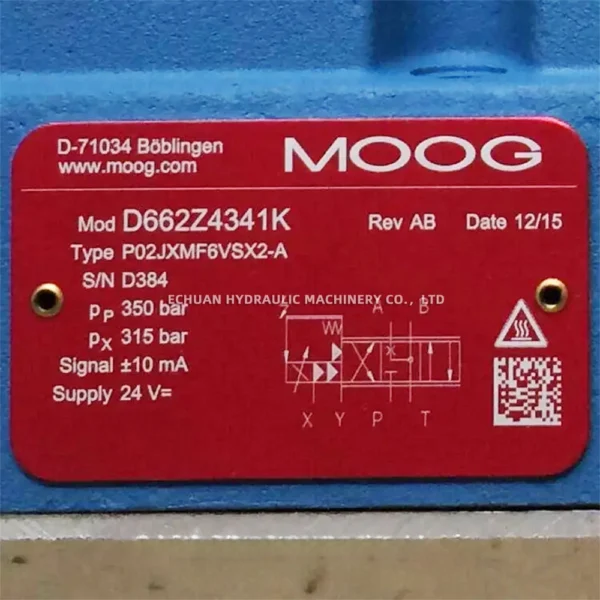 MOOG D662Z4341K P02JXMF6VSX2-A - Image 2