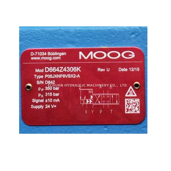 MOOG D664Z4306K P05JXNF6VSX2-A - Image 3