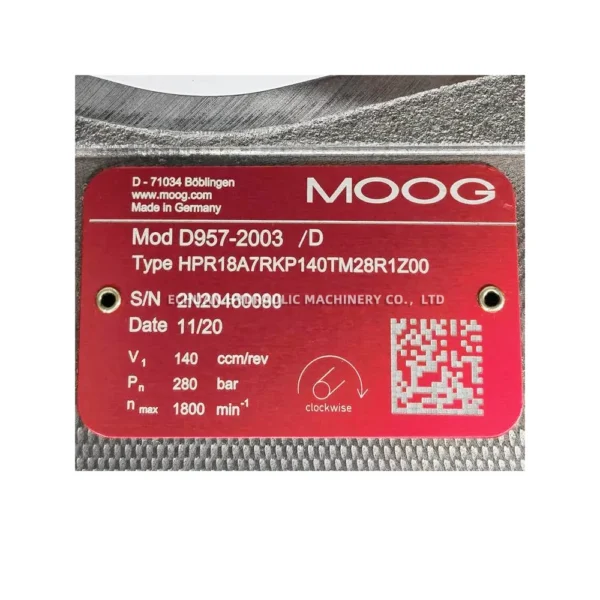 MOOG D957-2003 HPR18A7RKP140TM28R1Z00 - Image 3
