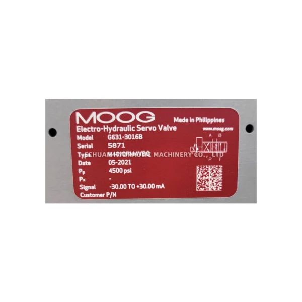 MOOG G631-3016B H40JOFM4VBQ - Image 2
