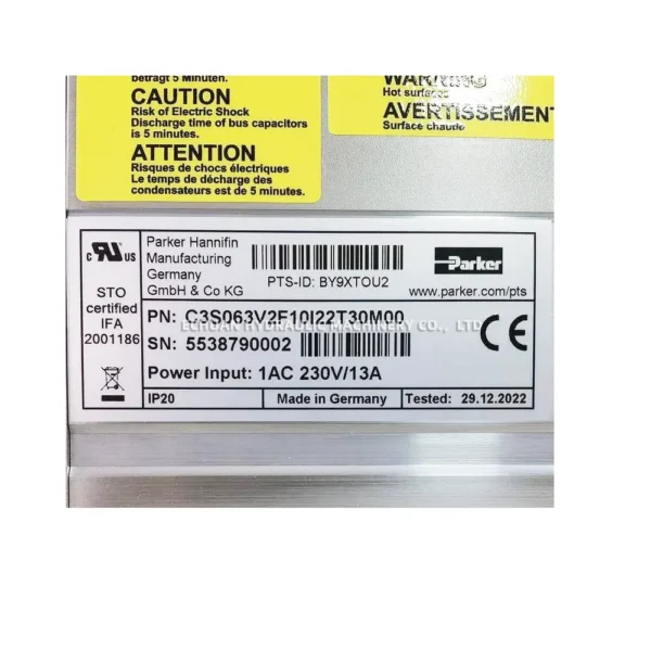 PARKER C3S063V2F10I22T30M00 - Image 3