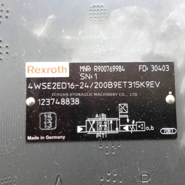 REXROTH R900769984 4WSE2ED16-2X/200B9ET315K9EV - Image 4