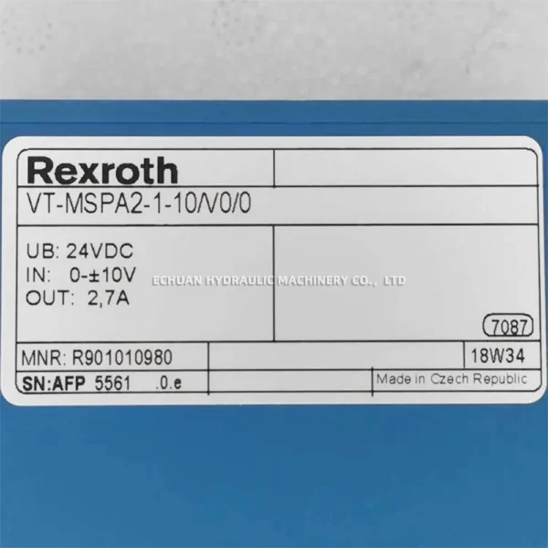 REXROTH R901010980 VT-MSPA2-1-1XV00 - Image 3