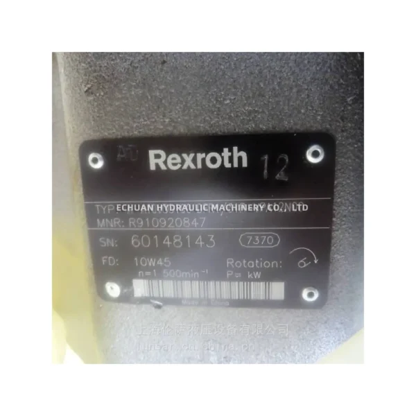 REXROTH  R9010920847 A A10VSO100DFR131R-VPA12N00 - Image 2