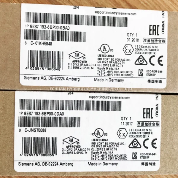 SIEMENS 6ES7193-6BP00-0BA0