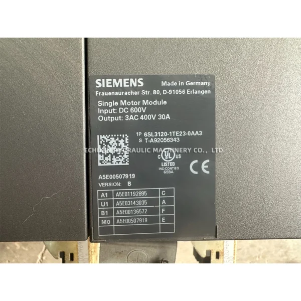 SIEMENS 6SL3120-2TE21-8AA3 - Image 2