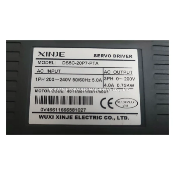 XINJE DS5C-20P7-PTA Servo Drive - Image 3