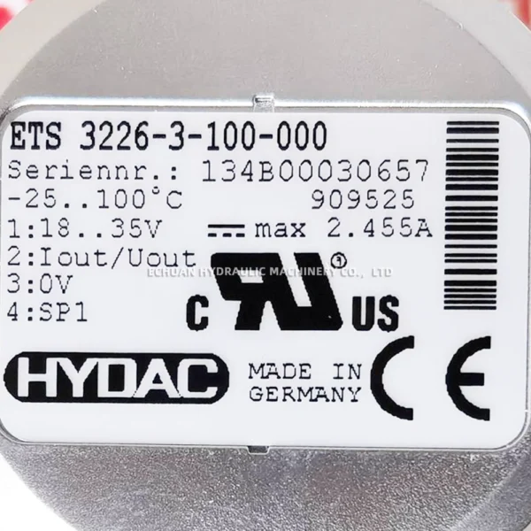 HYDAC 909525 ETS3226-3-100-000 - Image 3