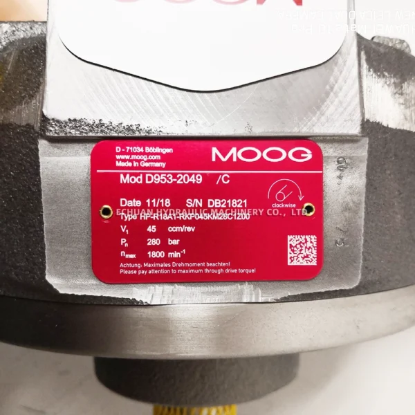 MOOG D953-2049C HP-R18A1-RKP045KM28C1Z00 - Image 3