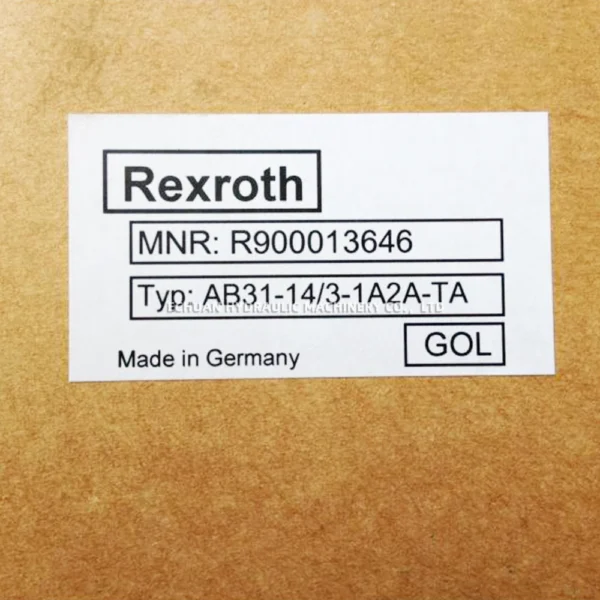 REXROTH R900013646 AB31-14/3-1A2A-TA - Image 3