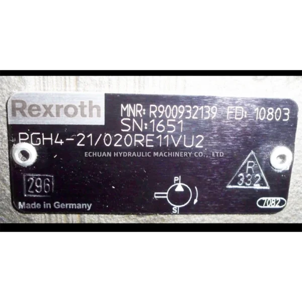 REXROTH R900932139 PGH4-21020-RE11VU2 - Image 3