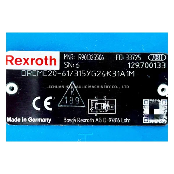 REXROTH R901325506 DREME20-61/315YG24K31A1M - Image 5