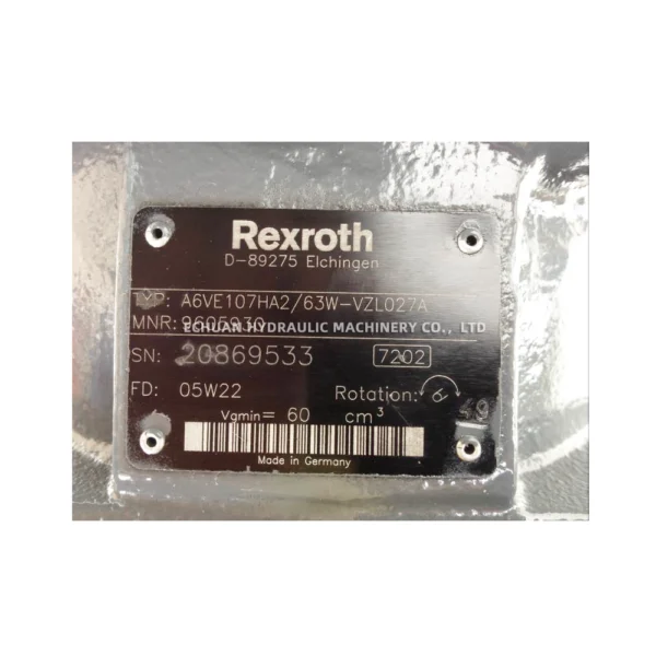 REXROTH R909605930 A6VE107HA2/63W-VZL027A - Image 3
