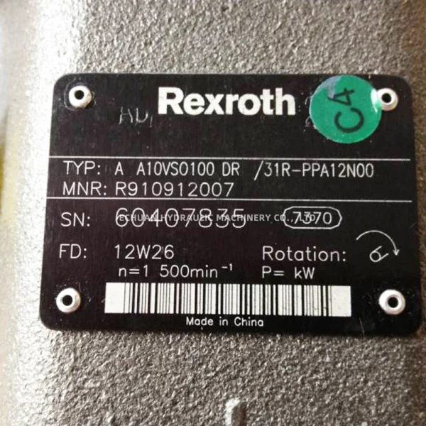 REXROTH R910912007 A10VSO100DR/31R-PPA12N00 - Image 5