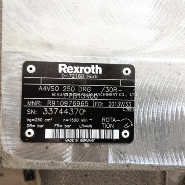 REXROTH R910976965 A4VSO250DRG/30R-PPB13N00 - Image 2