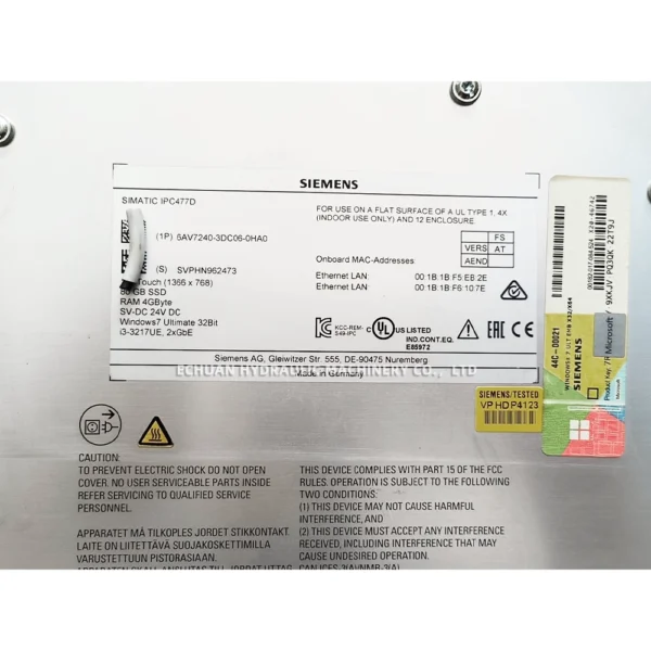 SIEMENS 6AV7240-3DC06-0HA0 - Image 8