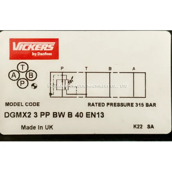 VICKERS 857AN00151A KBDG5V-7-33C130N65-X-T-M2-PE7-H1-11 - Image 5