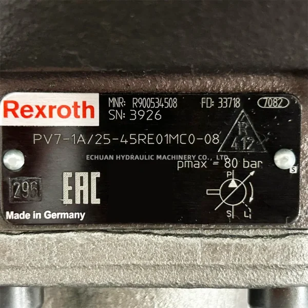 Rexroth PV7-1A/25-45RE01MC0-08 R900534508