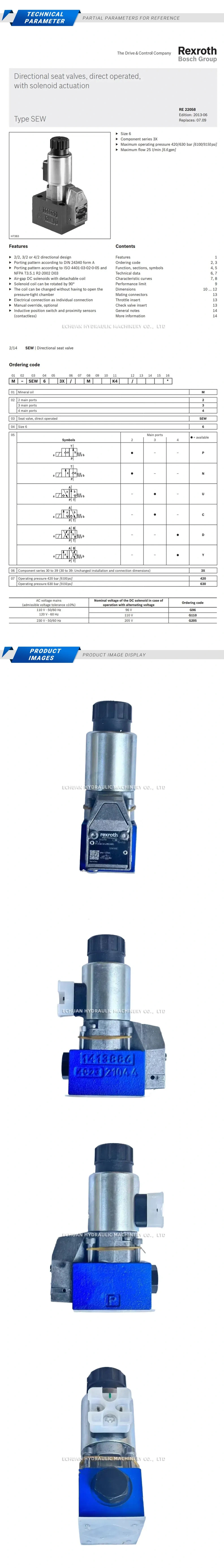 Rexroth M-3SEW6C3X/420MG24N9K4 R900566273 Description