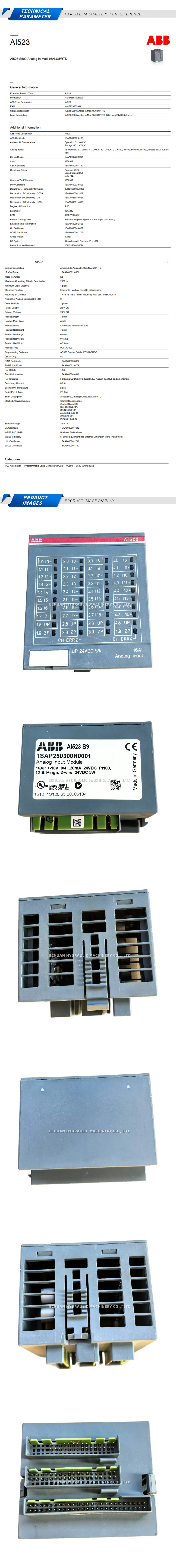 ABB 1SAP250300R0001 Description