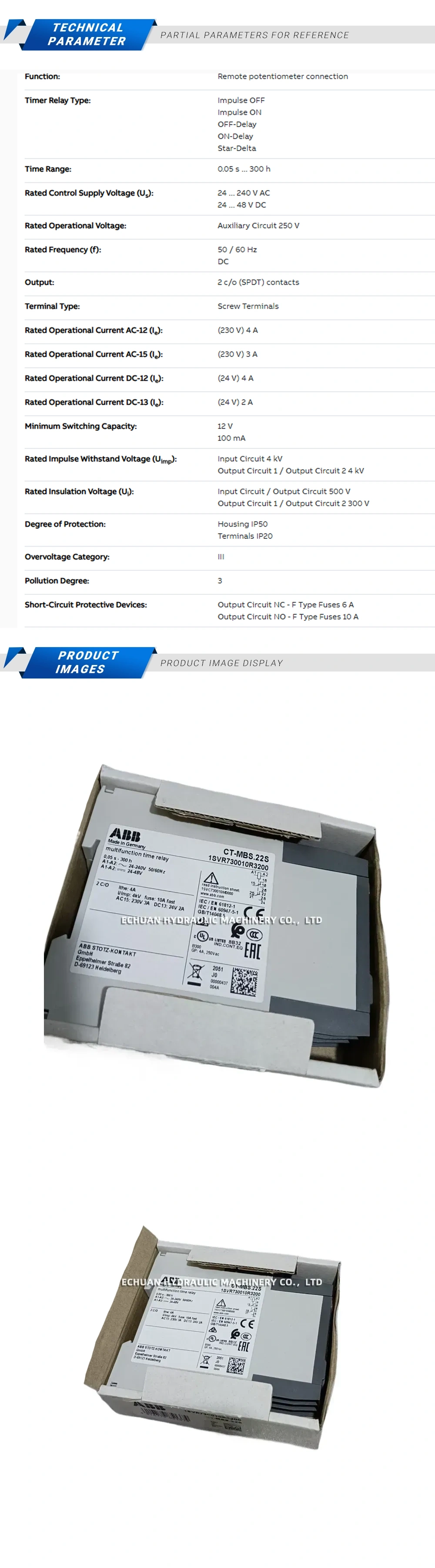 ABB CT-MBS.22S Description