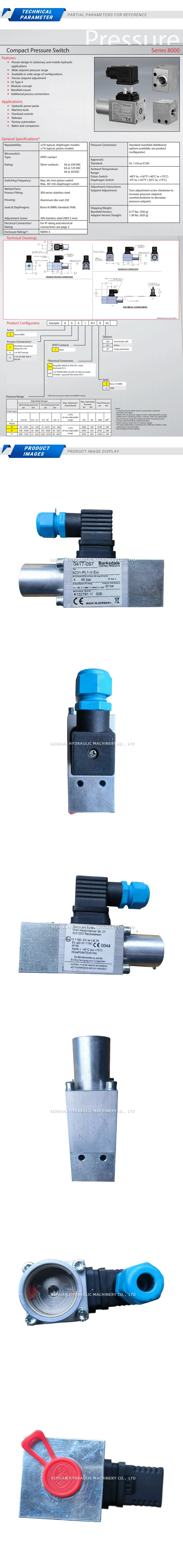 Barksdale 8231-PL1-V-Exi Description