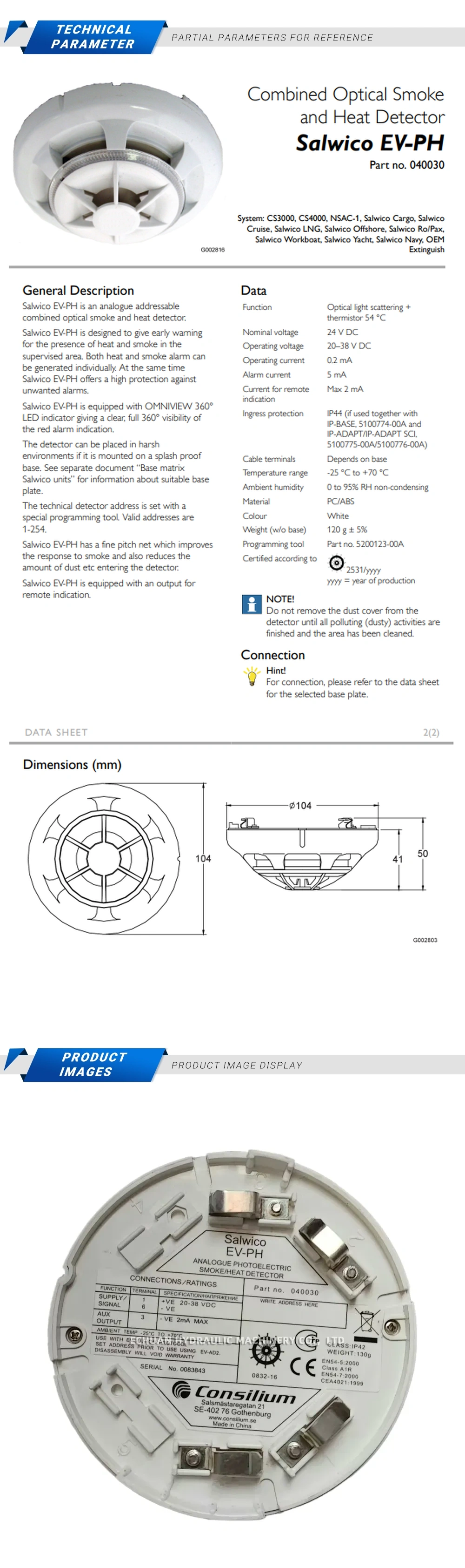 Consilium EV—PH Description