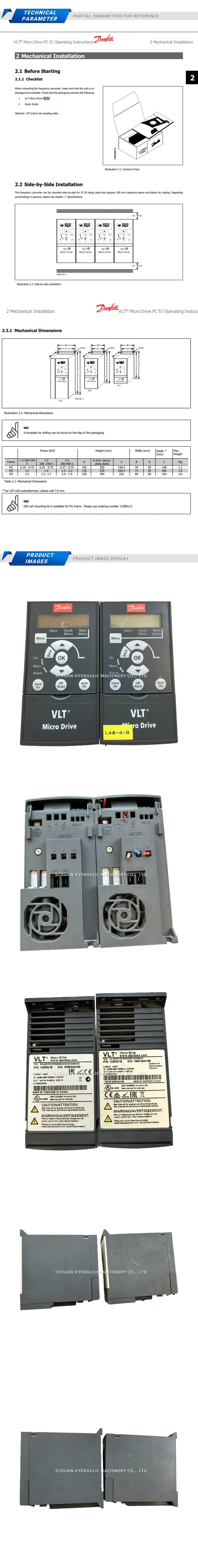 DANFOSS FC-051PK75T4E20H3XXCXXXSXXX Description