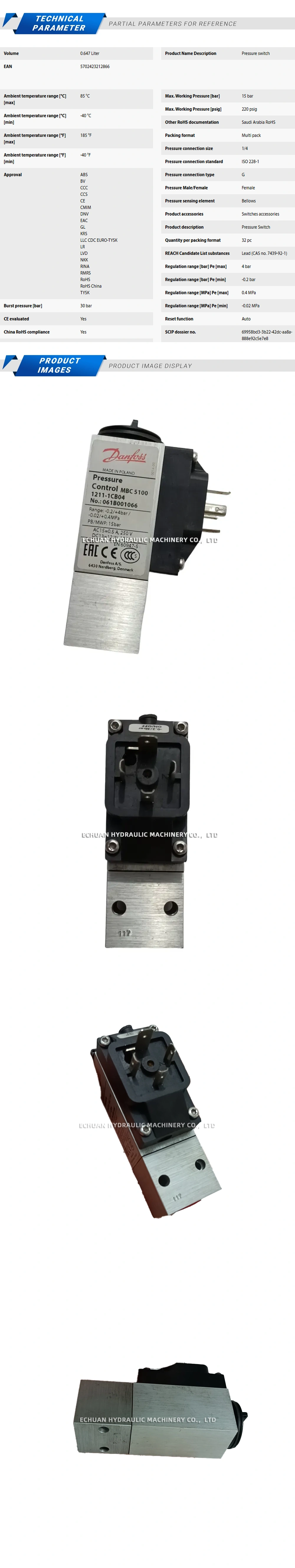 DANFOSS MBC5100 1211-1CB04 061B001066 Description