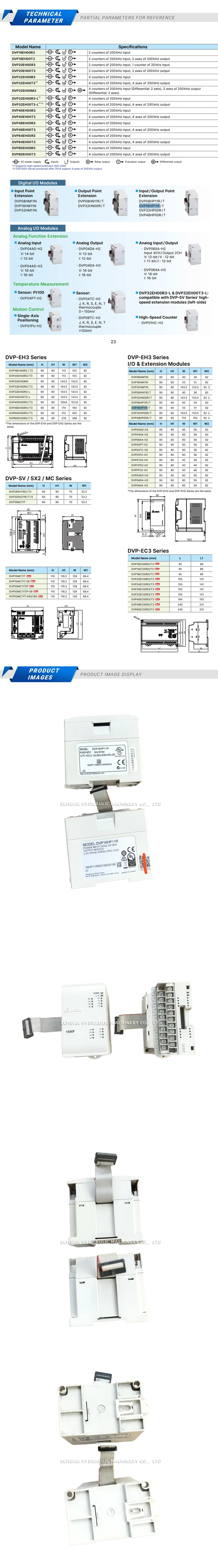 DELTA DVP16HP11R Description