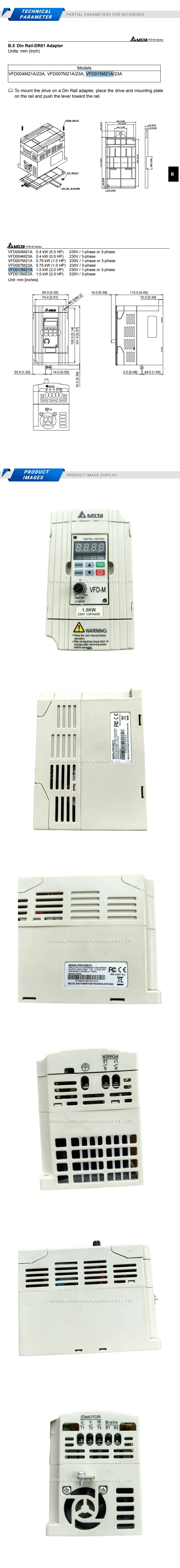 DELTA VFD015M21A Description
