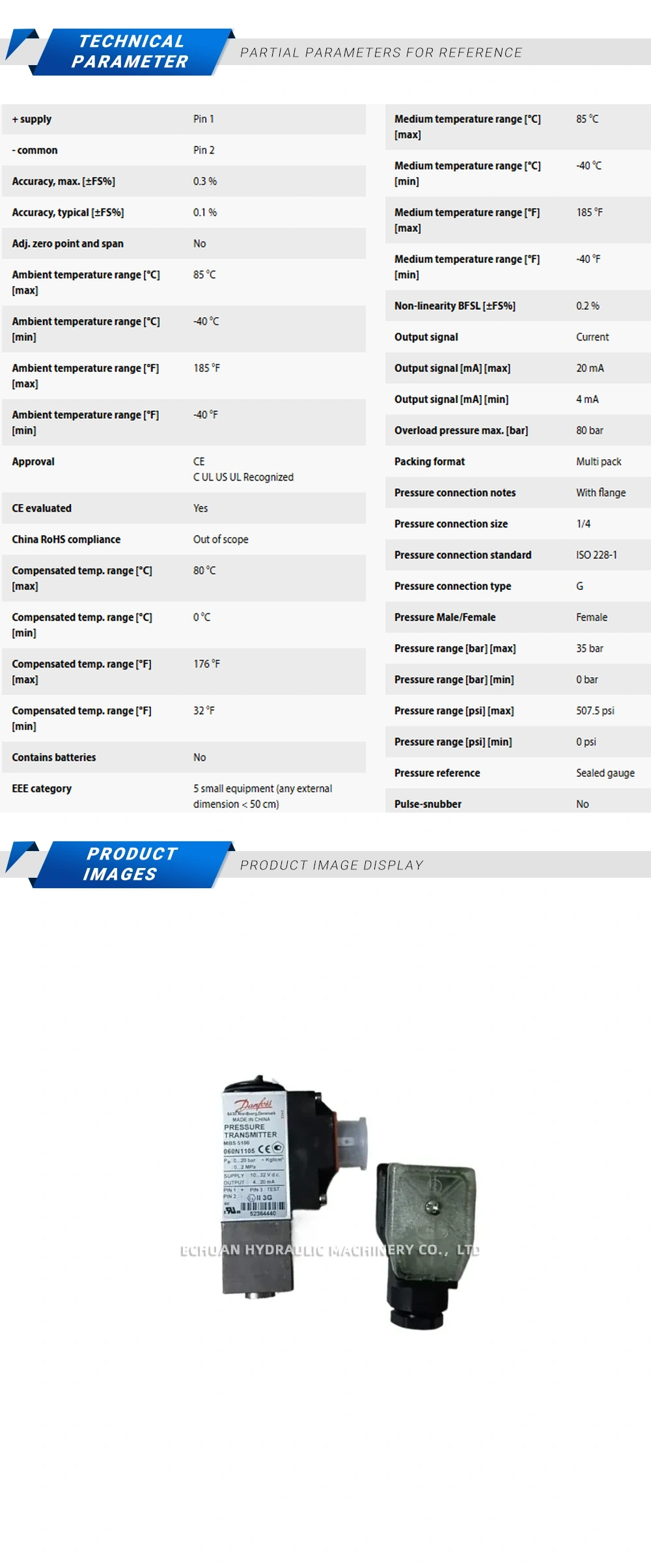 Danfoss 060N1106 Description